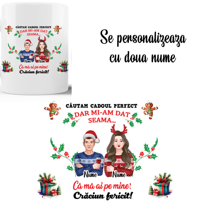 Cana personalizata de Craciun, cadoul perfect