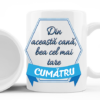 Cana personalizata cu mesaj pentru cumatru