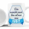 Cana personalizata cu mesaj pentru iubit