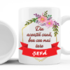 Cana personalizata cu mesaj pentru sefa