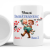 Cana personalizata cu nume vreau sa imbatranesc cu tine